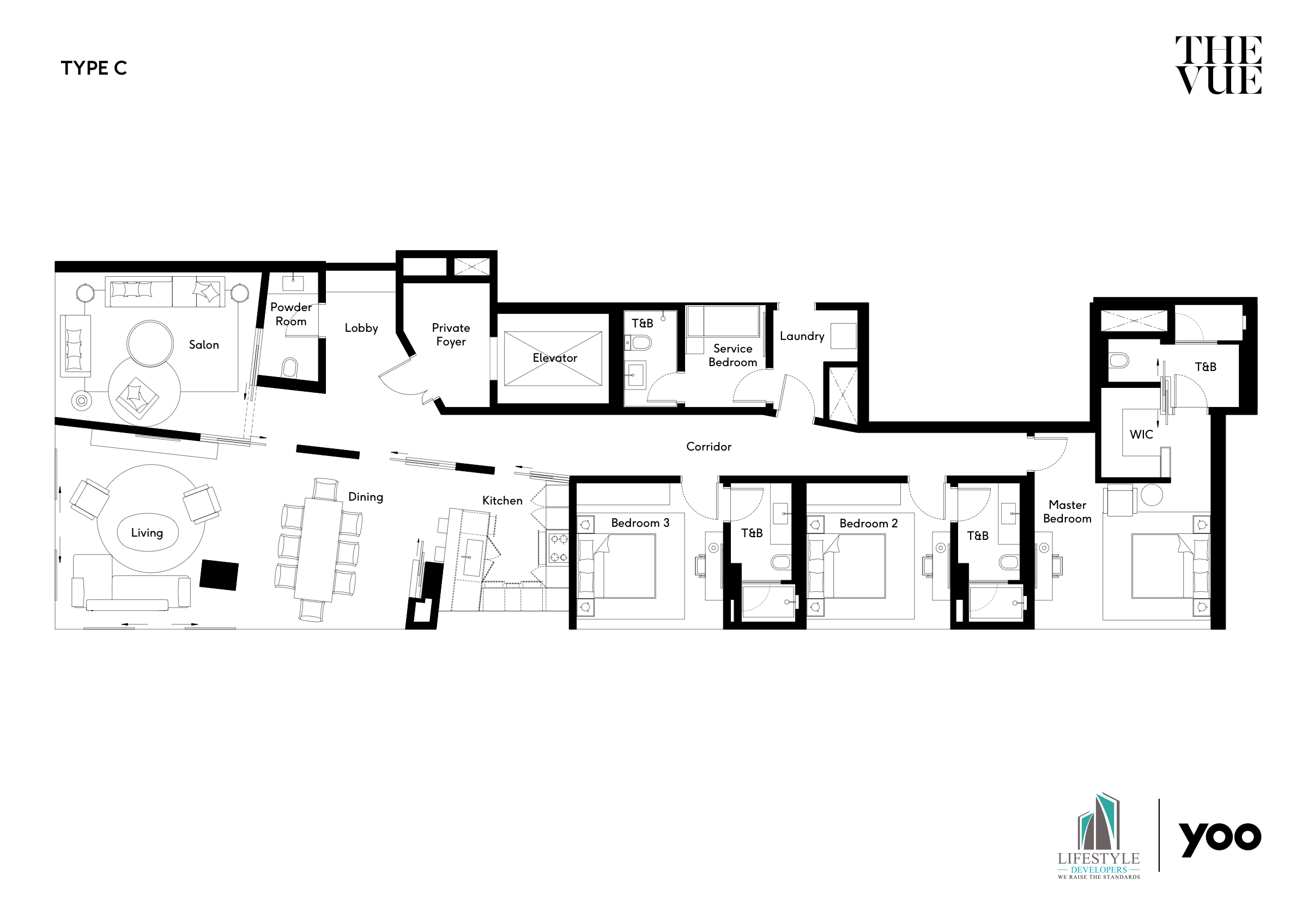 Site plan — نموذج C