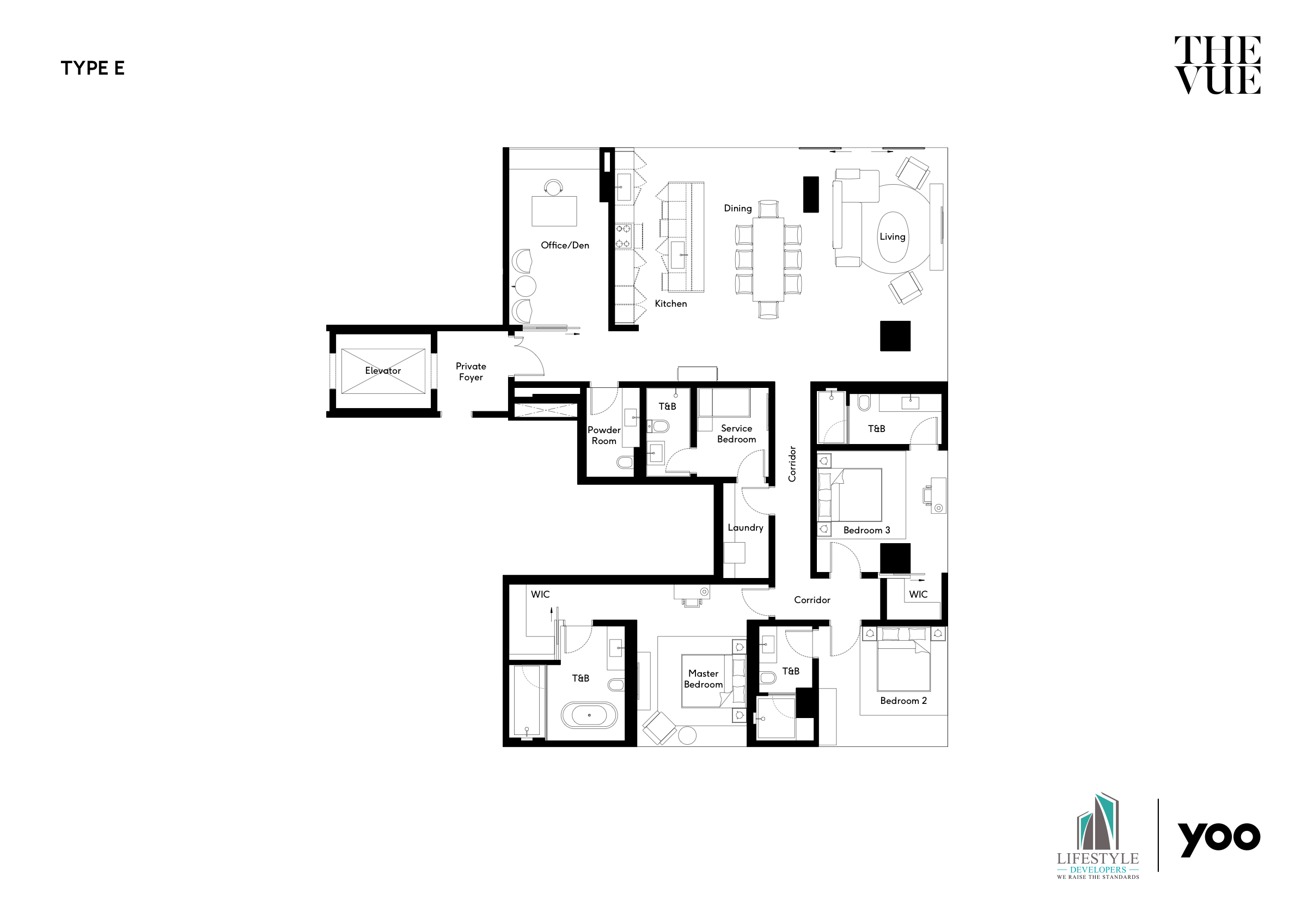 Site plan — نموذج E
